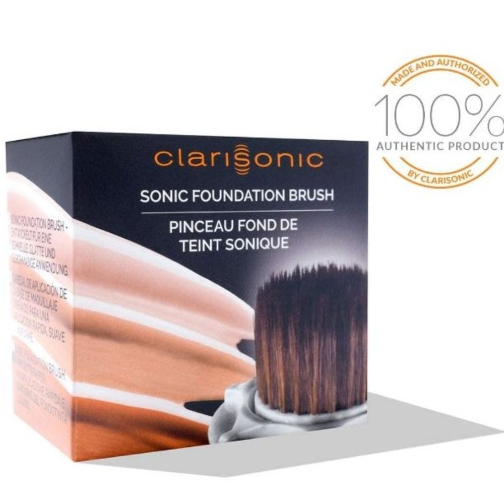 Clarisonic SONIC FOUNDATION BRUSH HEAD REPLACEMENT-Authentic- NEW FACTORY SEALED